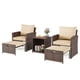 thumbnail image 4 of 5-piece patio muebles set con coffee mesa: all-weather, high-back para lawn, poolside, y backyard, 4 of 10