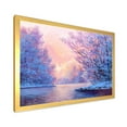 thumbnail image 2 of Designart 'The River Original With Winter Landscape' Lake House Framed Art Print, 2 of 4