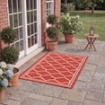 thumbnail image 5 of Safavieh Courtyard Amy Geometric Indoor/Outdoor Area Rug, Red/Beige, 2'7" x 5', 5 of 18