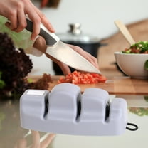 Household Double-sided Knife Sharpener, with Non-slip Base, Polishing Grinding Tool, for Kitchen Knives Camping Knives, Easy to Use