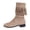 Khaki, variant on Mostsola Suede Cowboy Boots for Women Slouchy Tassel Pointed Toe Pull on Western Cowgirl Boots