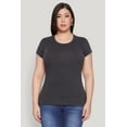 thumbnail image 2 of Womens Plus Size Basic Crew Neck Tee, 2 of 5