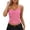 Hot Pink, variant on Women's Sleeveless I Shaped Split Loose Yoga Sports Swallowtail Beautiful Back Fitness Top Brown M