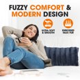 thumbnail image 2 of Cheer Collection Faux Fur Throw Pillow Cover, 2 of 5