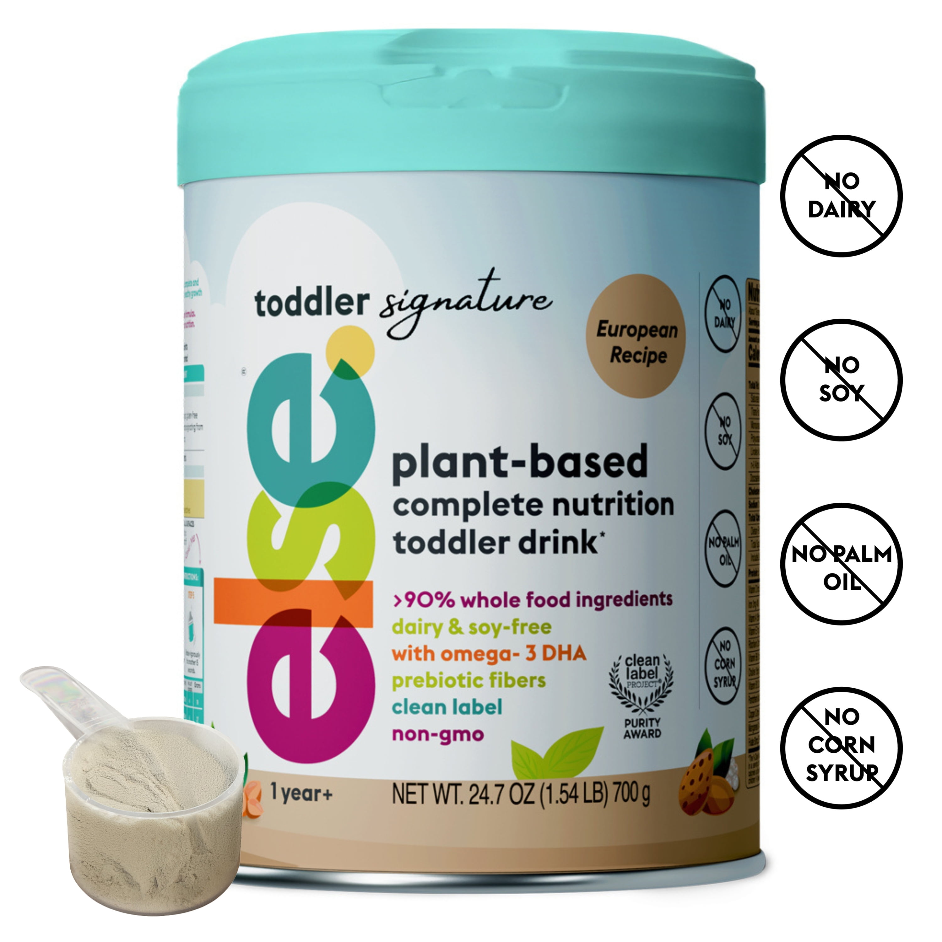Else Nutrition Signature Toddler Formula, European Recipe, Baby Formula 12-36 Months, Plant-Based, Lactose-Free (24.7 oz, 1 Pack)