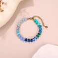 thumbnail image 5 of Women's Gemstone Beaded Bracelet Colourful Natural Stone Freshwater Pearl Surfers Beach Rainbow Bracelet Jewellery Gifts, 5 of 7