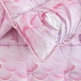 thumbnail image 2 of Nap Mat with Removable Pillow for Kids Toddler Boys Girls Daycare Preschool Kindergarten Sleeping Bag, Mermaids Scales in Pink,100% Soft Microfiber, 2 of 5