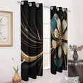 thumbnail image 2 of Abstract Flowers Blackout Curtains for Bedroom Curtains Insulated Room Darkening Window Drapes for Living Room, 2 of 7