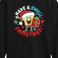 thumbnail image 3 of SpongeBob SquarePants - Have A Swell Christmas - Toddler And Youth Long Sleeve Graphic T-Shirt, 3 of 6