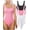 Black Candypink White, variant on Women's 3 Piece Bodysuits Sexy Ribbed Square Neck Sleeveless Tank Tops Bodysuits