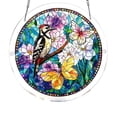 thumbnail image 2 of Honmine Acrylic Puzzle Suncatcher Window Hanging, 83 Pieces 7.4 Inch Stained Glass Puzzle, Garden Decoration For Women Men Mom Birthday Gift, Home Decor, 2 of 8