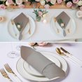 thumbnail image 2 of Brown Gray Ombre Cloth Napkins, Modern Gradient Abstract Art Washable and Reusable Dinner Napkins Set of 4, Table Napkin for Kitchen Party Birthday Wedding Hotel Housewarming 20"x20", 2 of 8