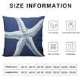 thumbnail image 6 of Nawypu  Navy Blue and White Starfish Pillowcase Home Decorative 2pcs Square Throw Pillow Case Cushion Covers Double Sided Printed, 6 of 6