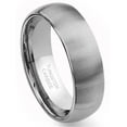 thumbnail image 1 of Andrea Jewelers Tungsten Carbide 8mm Brushed Dome Wedding Band Ring Sz 10.0, 1 of 4