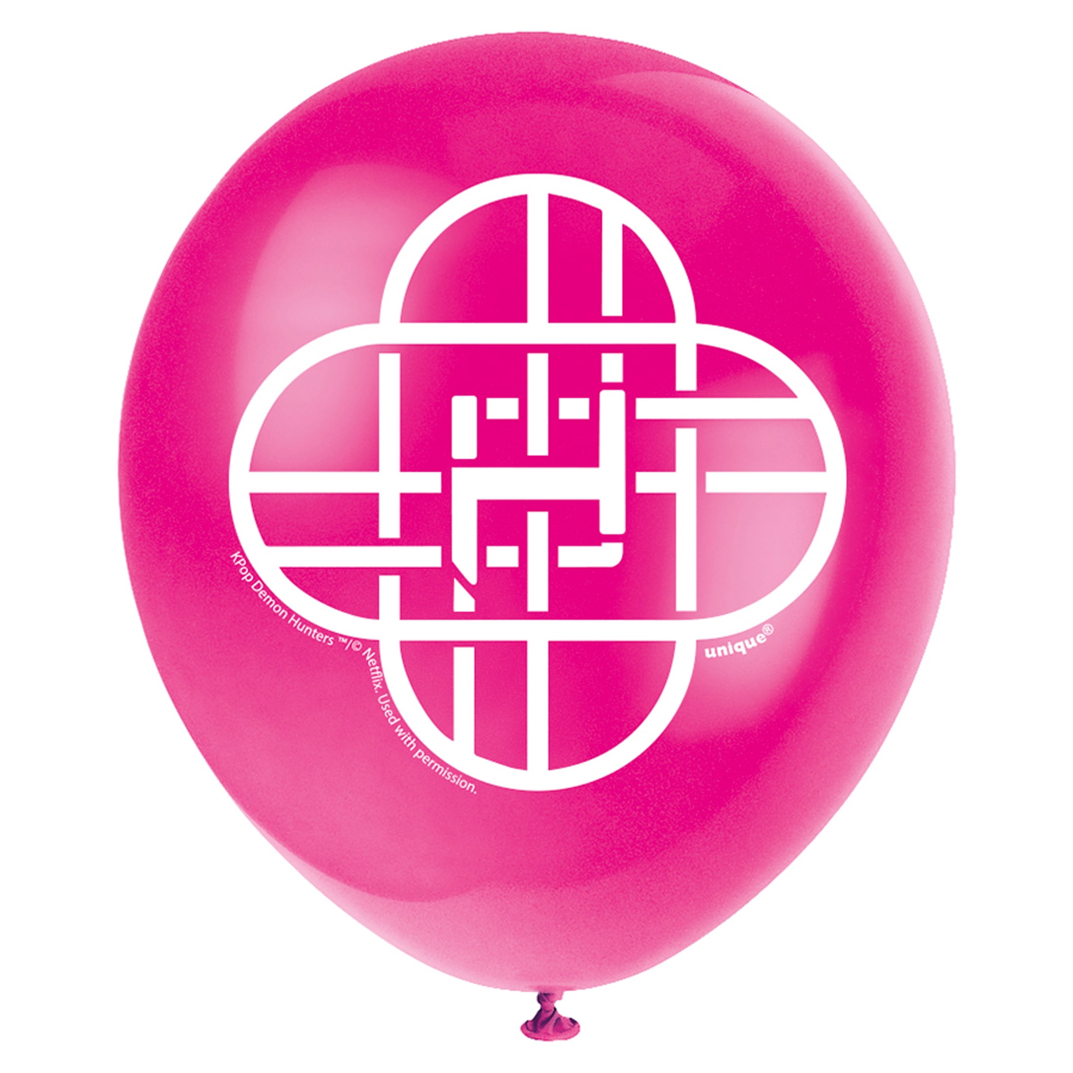 KPop Demon Hunters 8 Count 12IN Multicolor Latex Balloons