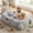 Light Gray, variant on Human Sized Dog Bed, 70.87" x 45" x 12" Large Dog Bed with 2 Storage Pockets, Faux Fur Orthopedic Pet Bean Bed for Adults & Giant Pets - Black