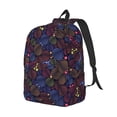 thumbnail image 2 of Balery Colorful Shells Vintage Canvas Backpack for Men and Women - Large Capacity, Durable Travel Laptop Bag for School, Work, Hiking, and Outdoor Activities, 2 of 7