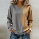 thumbnail image 1 of TaTaai Long Sleeve Printed Sweatshirt Women, Oversized Loose Fit Pullover, Round Neck Casual Top, Lightweight Soft Hoodless Fashion Wear Gift, 1 of 5