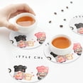 thumbnail image 7 of Pofeuu Baker Gnome Print Leather Coasters Set of 6, Round Cups Mugs Mat Pad for Home Kitchen Heat Resistant Drink Coasters,Round Shape, 7 of 7