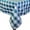 Teal & White, variant on Ultimate Textile 54 x 96-Inch Rectangular Polyester Checkered Tablecloth Royal and White