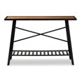 thumbnail image 2 of Baxton Studio Console Bois et Métal Allaire en Bronze Foncé, 2 of 8