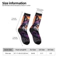 thumbnail image 2 of Rocae Colorful Wolf Head A for Adult Socks Casual Athletic Stretchy Loose Socks for Women Men Non-Slip Middle Tube Socks, 2 of 6