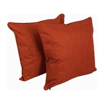 25-inch Double-corded Spun Polyester Square Floor Pillows with Inserts (Set of 2) 9813-CD-S2-REO-SOL-06