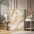 thumbnail image 2 of Framed Canvas Print Neutral Abstract Wall Art Beige MInimalist Decorative for Living Room Bedroom - 24"x36" WHITE, 2 of 8