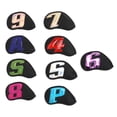 thumbnail image 4 of 9PCS  Club Head Covers, Waterproof PU Numbered  Club Head Protector For Outdoor Training, 4 of 8