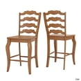 thumbnail image 3 of iNSPIRE Q Eleanor French Ladder Back Wood Counter Chair (Set of 2) by  Classic, 3 of 5