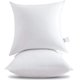 thumbnail image 1 of Insertos de almohada HITO 18 x 18 cm (juego de 2, blancos), 100% algodón, 1 of 8