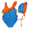 thumbnail image 2 of Wenchoice Rainbow Swimming Suit With CapÃÂ&nbsp; Girls L(4-6 Years), 2 of 2