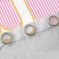 thumbnail image 4 of Feelyou Fashion Pink Stripes Blackout Curtains Set of 2 (52x84 Each) for Teen, Initial J Letter Window Curtains, Cute Princess Cartoon Curtains and Drapes, Curtains and Drapes Decor, 4 of 6
