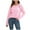 Pink, variant on Lovskoo 2024 Sweaters for Women Long Sleeve Casual Stripe Round Neck Sweater Top Pink