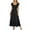 Black, variant on WIZUTIZ Womens Dresses Casual Leisure Plus A Line Dress Smocked Ruffled Solid Vacation Dress 1/4 Sleeve U Neck Vacation Dress for Teen Girls Maxi Dress Super Soft Dress Blue