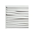 thumbnail image 1 of Genesis Drifts White Ceiling Tiles - Easy Drop-In Installation – Waterproof, Washable and Fire-rated - High-Grade PVC to Prevent Breakage (12" x 12" Sample), 1 of 1