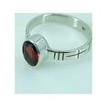 thumbnail image 5 of Navya Craft Garnet Oval 925 Sterling Silver Handmade Statement Gemstone Women Ring Size 11.0, 5 of 5