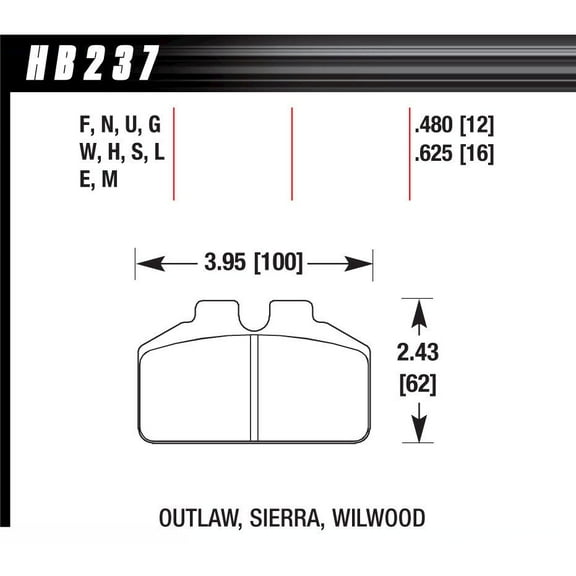 Hawk Brake DL Bridgebolt-Black