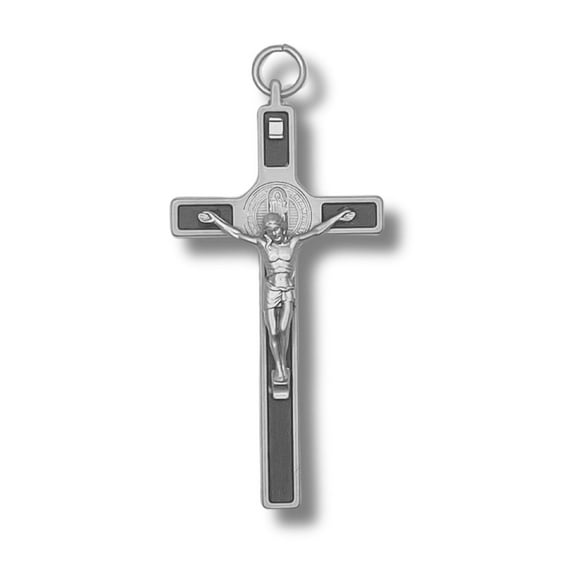 3 Arches USA St Benedict Wall Cross Crucifix - Wall Art Decor(Small 3.5")