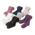 thumbnail image 3 of Baby Girls Cotton Warm Thick Waist Tights Leggings Kids Knitted Pantyhose Pants, 3 of 6