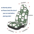 thumbnail image 3 of Fuzoiu Alpaca Faces Print Elastic Car Seat Covers, Seat Cover Protector,Universal Fit Interior Covers for Most Cars,Washable Seat Cover Non Slip for SUV,Sedan,Van, 3 of 5