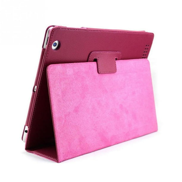 Litchi Grain Tablet Case Cover Dual Folding Pu Leather Protector Para Ipad 2 3 4 Eigraketly EL013730-04