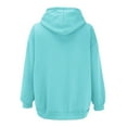 thumbnail image 5 of Clearance!NMMUED Zip Up Hoodie, Hooded Jacket Women, Zip Up Jackets for Women, Plus Size Sweatshirts for Women, Spring Jackets for Women 2025, Light Blue 4XL, 5 of 5
