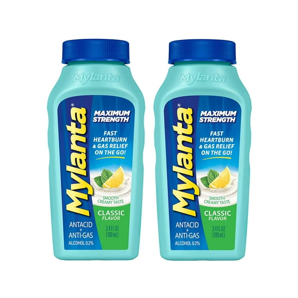 Mylanta Maximum Strength Antacid & AntiGas Liquid Classic Flavor