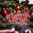 thumbnail image 5 of 100 Pcs Christmas Ornaments,1In Christmas Tree Candy Ornaments,Red and White Mini Candy Ornaments for Christmas,Tree,Home,Christmas,Party, 5 of 6