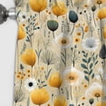 thumbnail image 2 of Designart "Graceful Yellow Beige Garden I" Floral Blackout Curtain Single Panel, 2 of 4