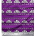 thumbnail image 1 of Soimoi Polyester Crepe Fabric Leaves,Floral & Paisley Block Print Fabric by The Yard 42 Inch Wide, 1 of 3