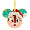 thumbnail image 2 of Disney Parks Chip 'n Dale Festive Mickey Icon Plate Christmas Ornament New W Tg, 2 of 3