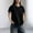 Black, variant on White Women'S T Shirts Refreshing Short Sleeve Crew Neck Pull-on T-Shirts Outdoor Cotton Solid Pullover Modern Tops White,M