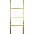 thumbnail image 3 of Ekena Millwork 19"W x 48"H x 3 1/2"D Vintage Farmhouse 3 Rung Ladder, Barnwood Decor Collection, Natural Barnwood, 3 of 13